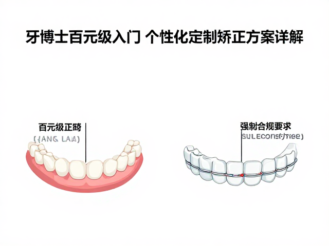 牙博士百元级入门,个性化定制矫正方案详解