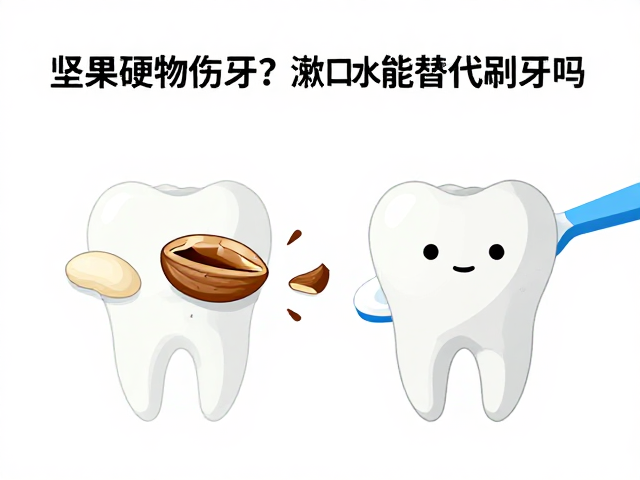 坚果硬物伤牙?漱口水能替代刷牙吗?