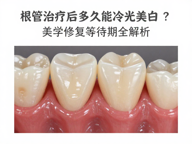 根管治疗后多久能冷光美白？美学修复等待期全解析
