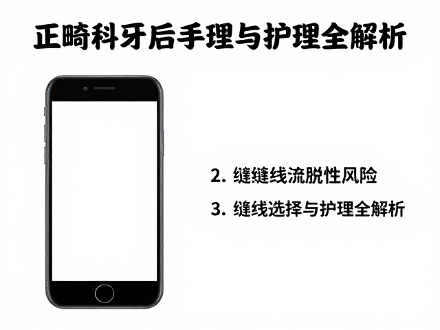 术后口腔护理与缝线脱落风险评估