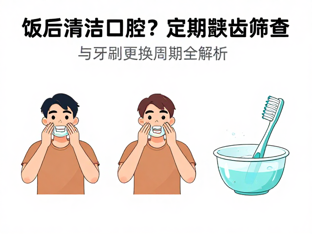 饭后如何清洁口腔?定期龋齿筛查与牙刷更换周期全解析