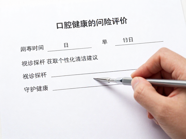 口腔健康问卷:从日常习惯到风险评估