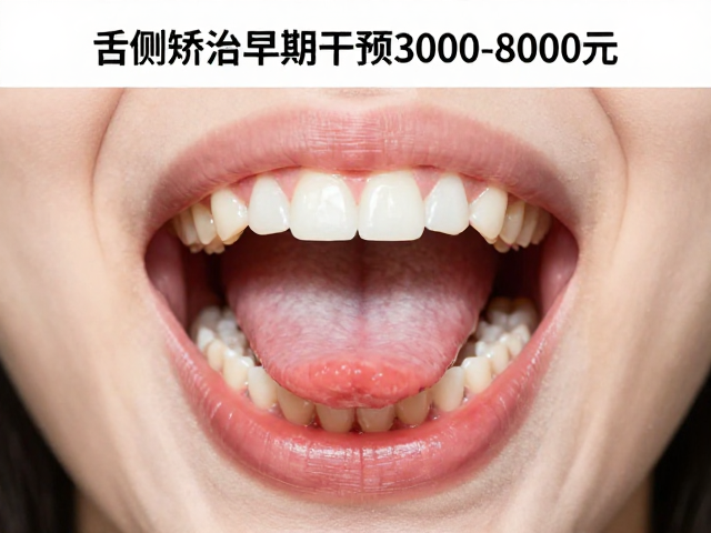 舌侧矫治早期干预3000-8000元,避硬食粘食