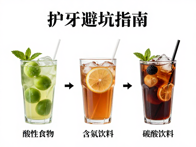 不同饮品对牙齿的具体损伤差异