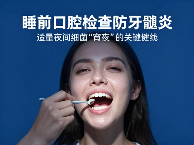 睡前口腔检查防牙髓炎,适量摄入钙质守护牙齿健康