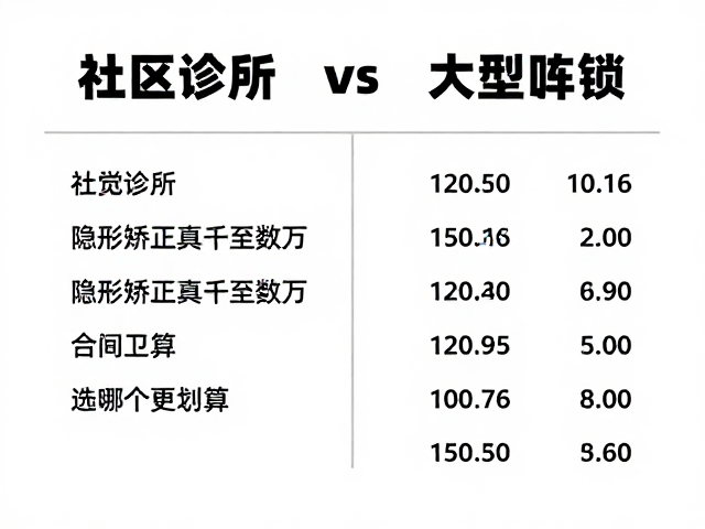社区诊所vs大型连锁,隐形矫正数千至数万,选哪个更划算?