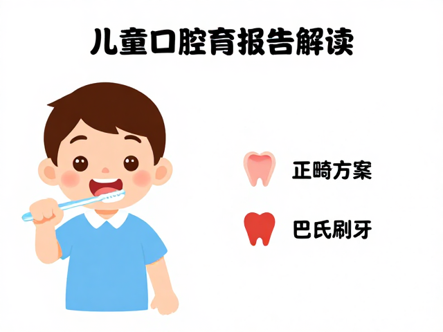 儿童口腔发育报告解读,正畸方案与巴氏刷牙法演示指南