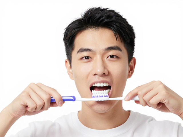 巴氏刷牙法,用计时器内外侧同步清洁,告别牙渍口臭
