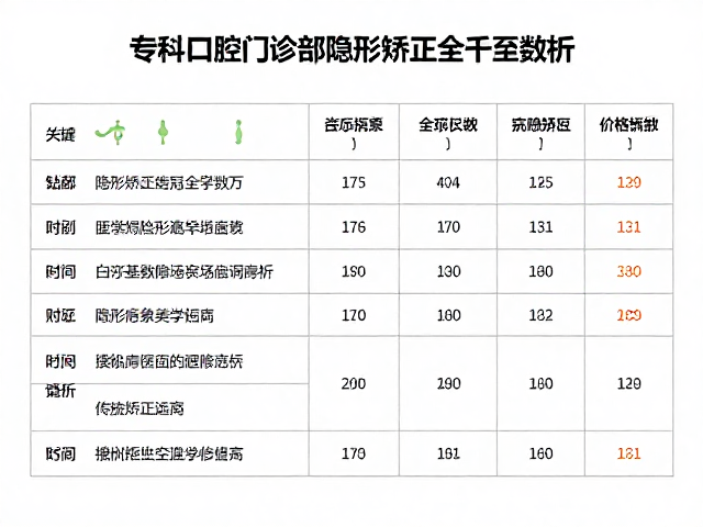 专科口腔门诊部隐形矫正数千至数万,贴面全瓷冠美学修复价格解析