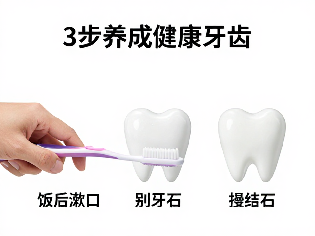 3步养成健康牙齿:系统化护理流程