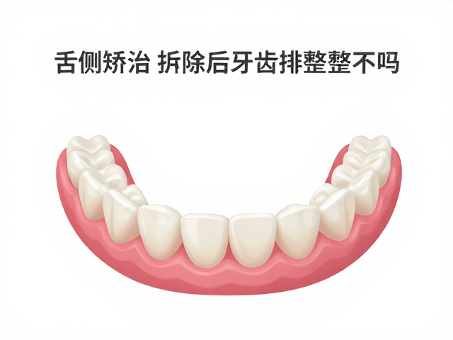 舌侧矫治器的移除与最终排列效果
