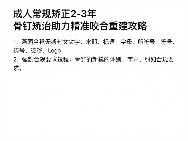 成人正畸的周期现实与骨钉技术的介入逻辑