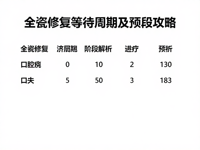 全瓷修复治疗周期与阶段解析