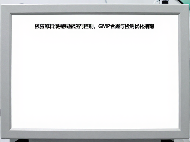 检测方法优化与仪器分析策略