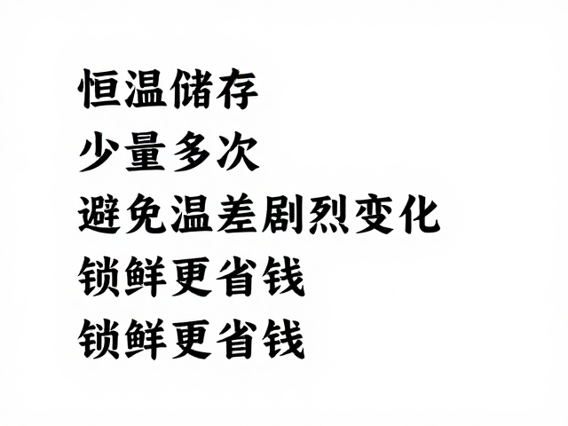 避免温差剧烈变化以维持食物活性