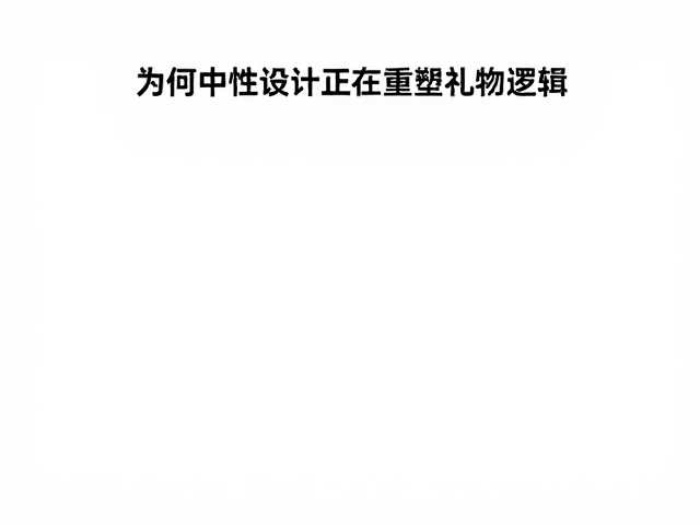 去中心化的审美:为何中性设计正在重塑礼物逻辑