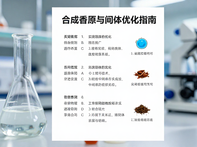 合成香原料实验室合成,化学反应控制与中间体优化指南