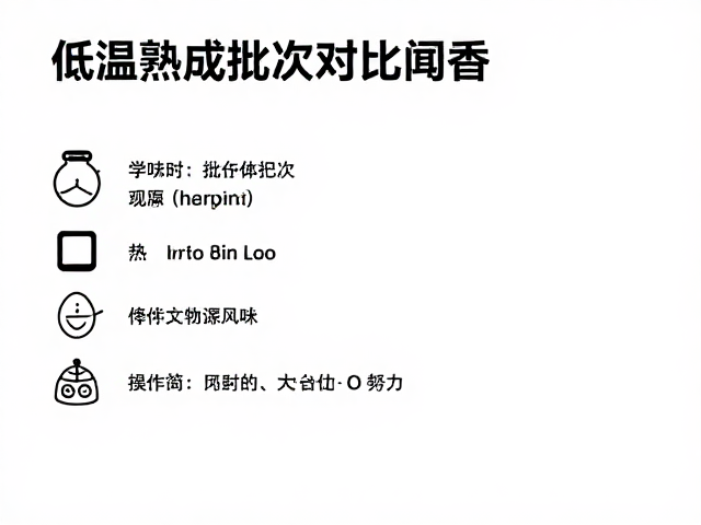低温熟成批次对比闻香,如何远离热源锁住风味