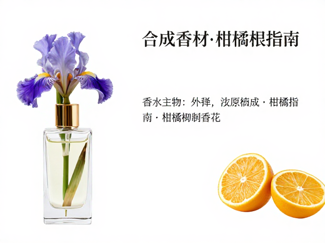 合成鸢尾与柑橘的融合工艺