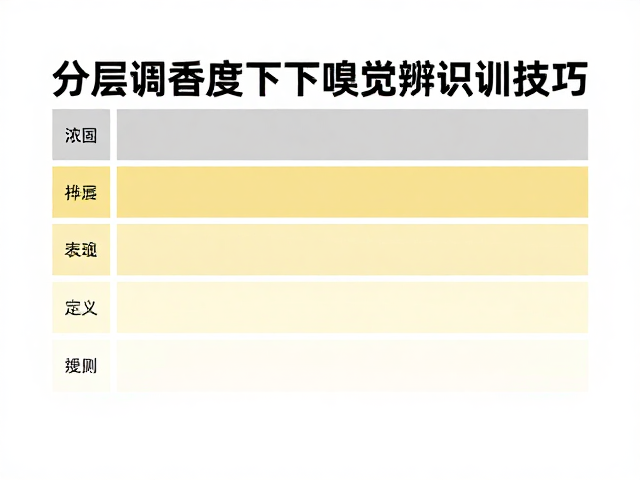 浓度梯度下的嗅觉辨识训练