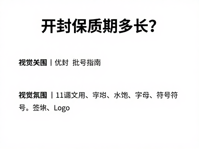 常见避坑与储存细节