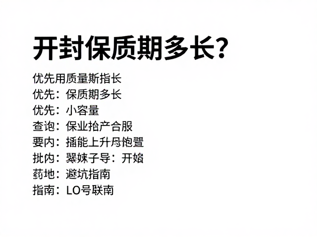小容量包装的实用优势