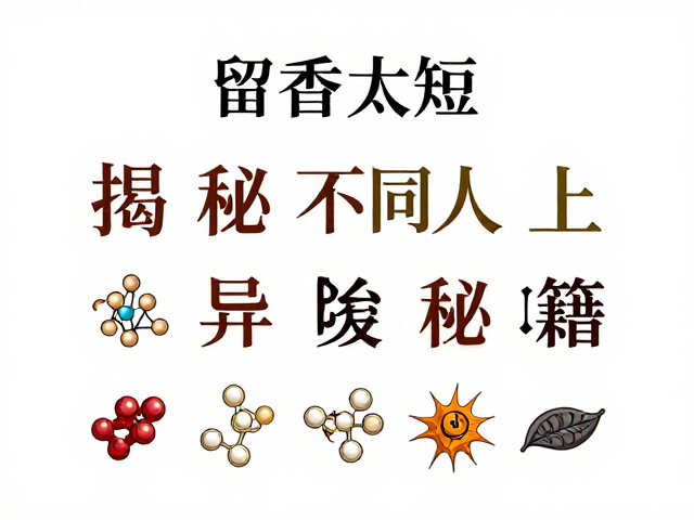 关键香料分子的物理特性
