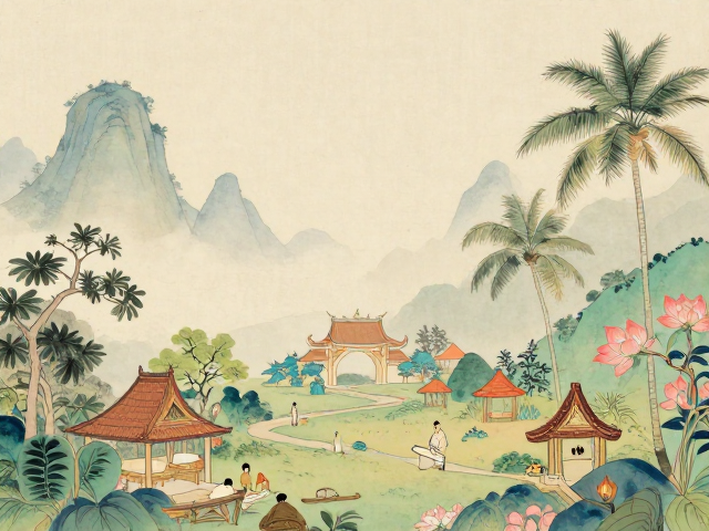地域插画中的东方美学叙事