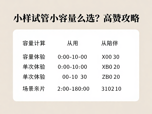 容量计算与使用场景：从单次体验到长期陪伴