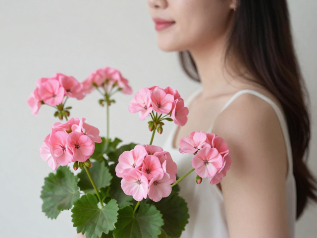 天竺葵的花语与色彩美学