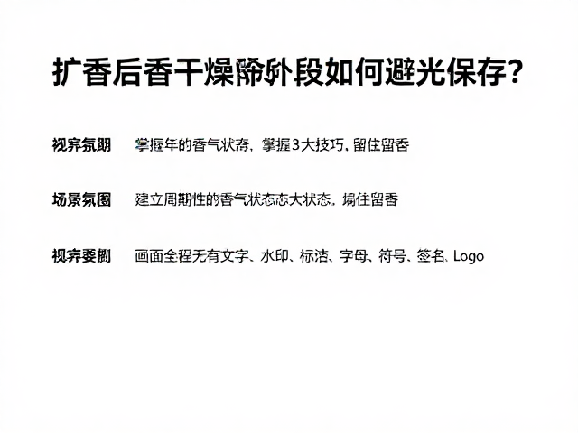建立周期性的香气状态监测机制