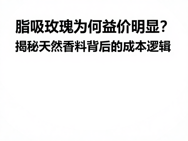 提取工艺的稀缺性与时间成本