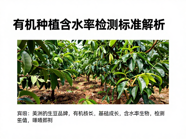 有机种植环境对生豆含水率的基础影响