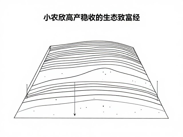 小农散户半遮阴，等高线种植，低投入高产稳收的生态致富经