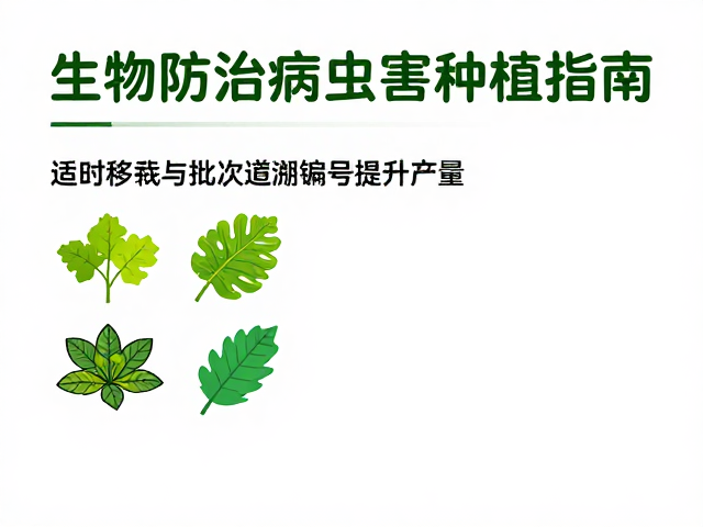 适时移栽与批次追溯编号提升产量
