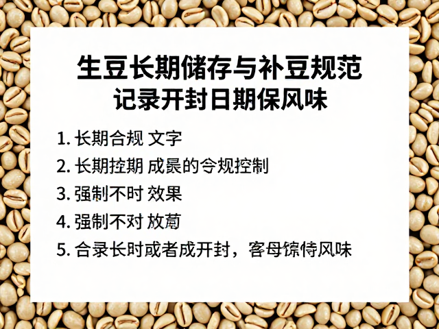 生豆长期储存的核心环境控制