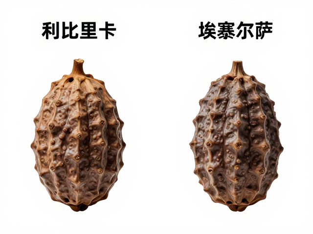 利比里卡与埃塞尔萨对比,大粒种果实较大的品种优势解析