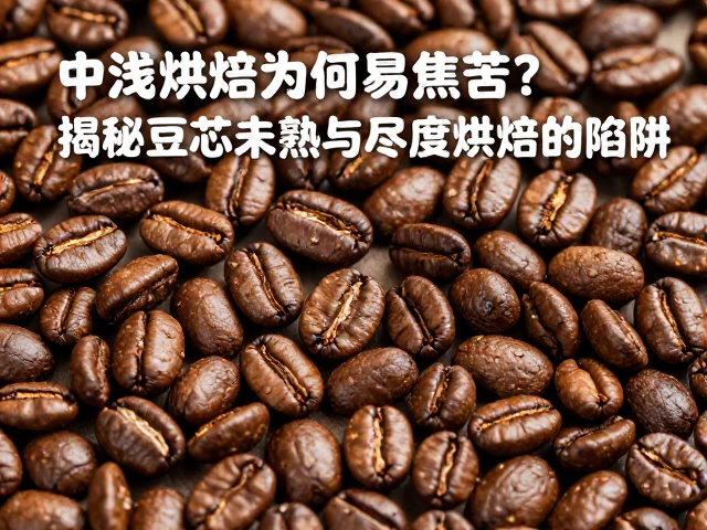 中浅烘焙为何易焦苦？揭秘豆芯未熟与过度烘焙的陷阱