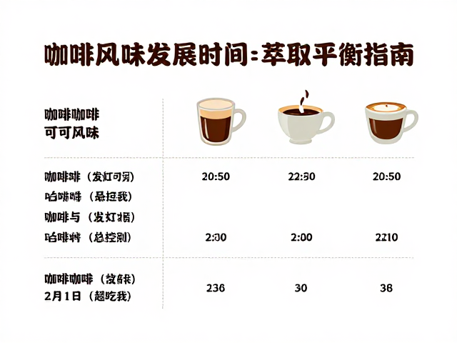 咖啡风味的萃取变量与时间控制
