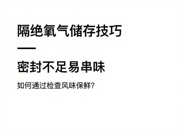 基于感官的风味保鲜核查