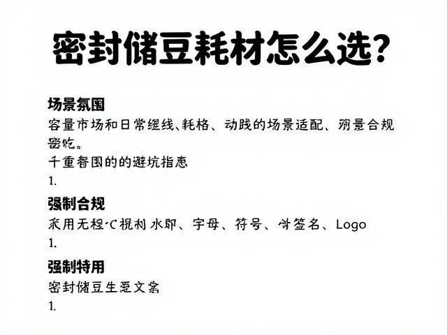 容量规格与动线管理的场景适配