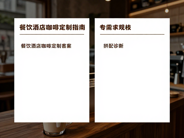 餐饮酒店咖啡定制方案,为培训学员打造专属拼配指南