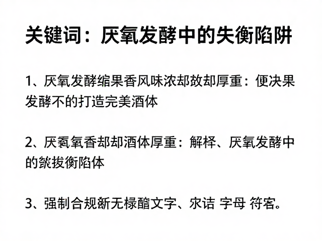 厌氧发酵果香风味浓却厚重？解决发酵不均，打造完美酒体