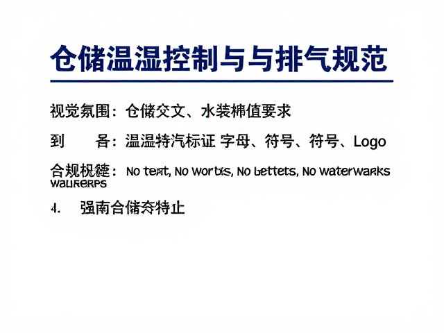 仓储环境温湿度的精准调控逻辑