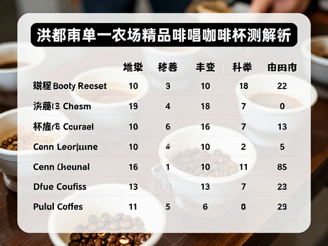 标准杯测流程与感官评估指标