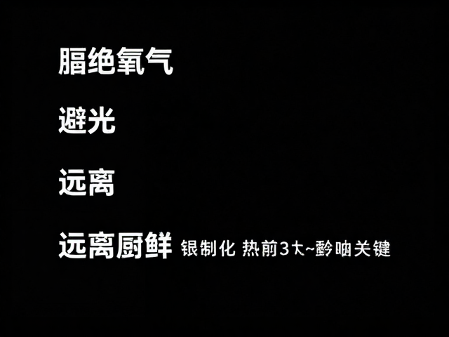 隔绝氧气：阻断氧化反应的核心防线