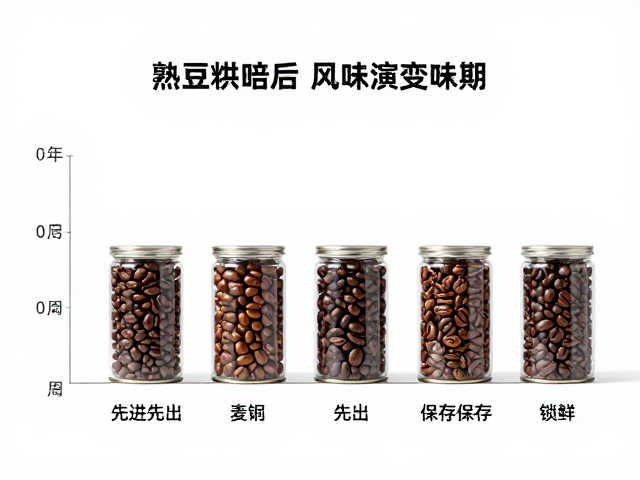 熟豆烘焙后1-4周最佳赏味期，遵循先进先出与罐装保存锁鲜