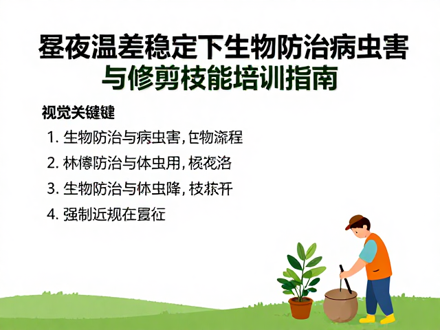 生物防治与修剪技术的协同增效路径