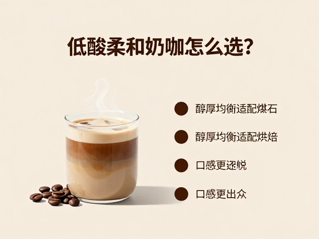 低酸柔和奶咖怎么选?醇厚均衡适配烘焙,口感更出众