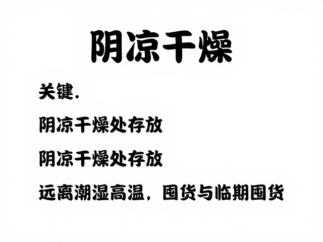 理解“阴凉干燥”的科学定义